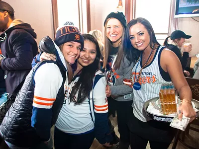 Image: 28 photos from downtown Detroit on Opening Day