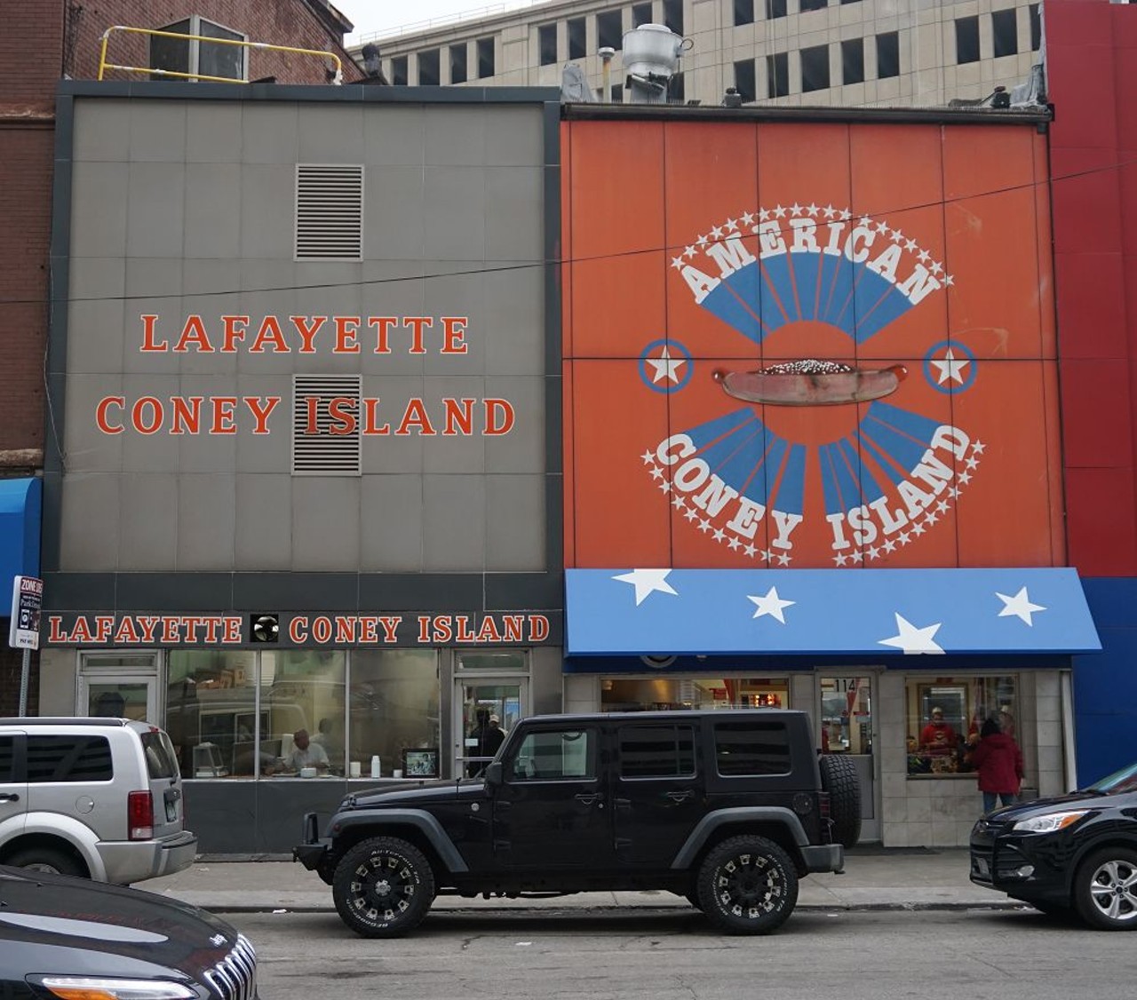 Lafayette Coney Island and/or American Coney Island
Detroit | 114/118 Lafayette Blvd | 
Duh. (Photo via Wikipedia, Michael Barera)