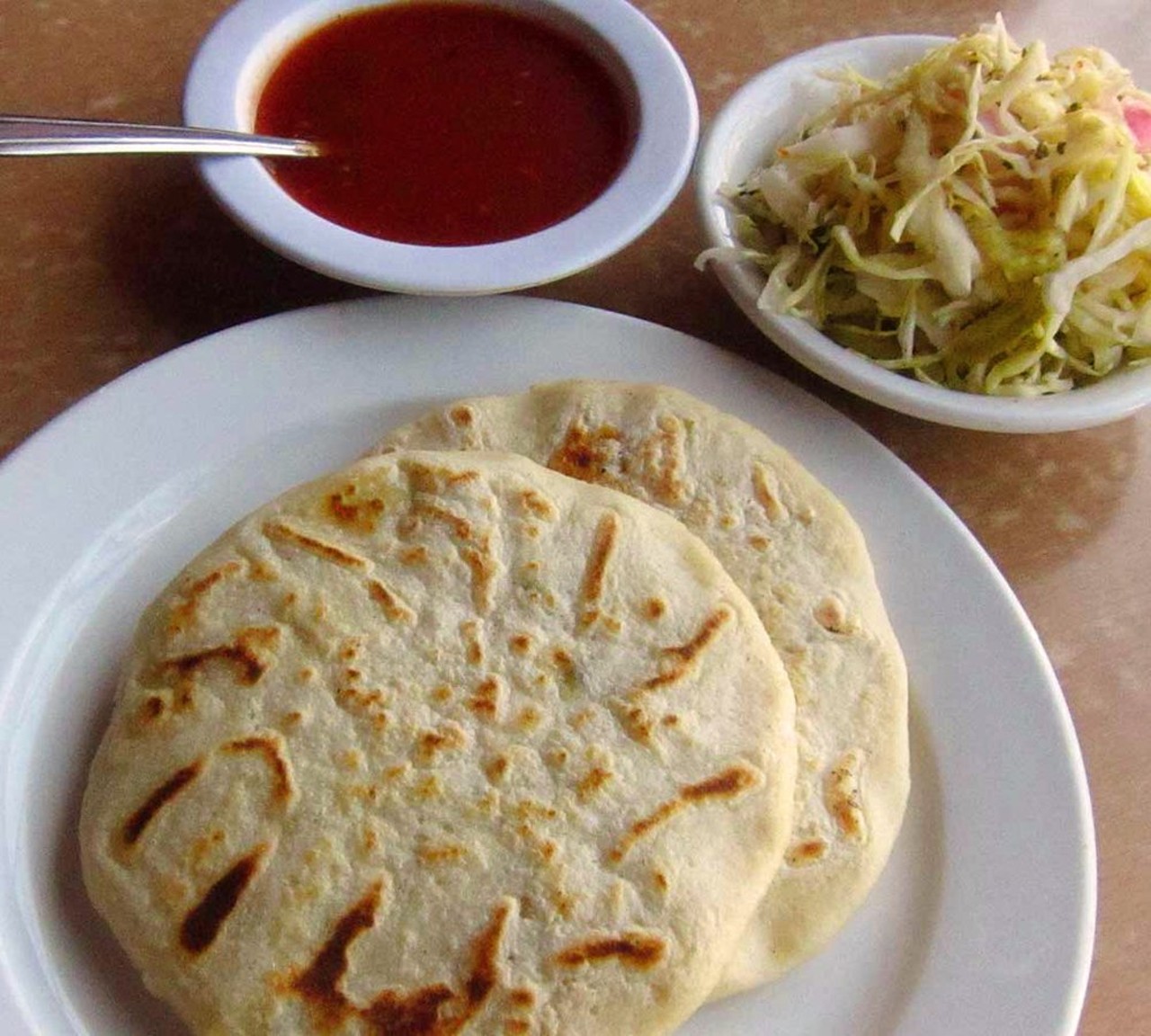 Pupuser&iacute;a y Restaurante Salvadore&ntilde;o 
Detroit | 3149 Livernois Ave. | (313) 899-4020 
A pupusa is a flat pancake stuffed with an assortment of different meats and/or cheeses. The menu is extensive and the possible combinations are limitless.