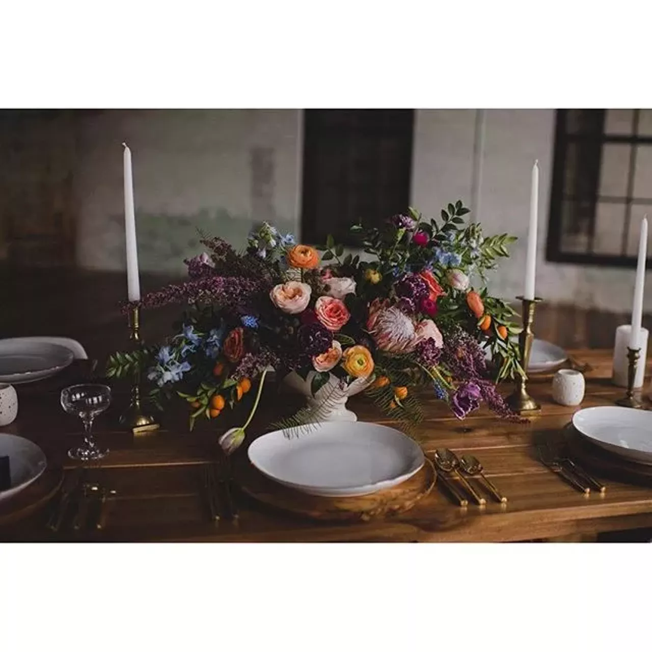Ever Ours Having an event planner who also does floral design is a good option for those looking to streamline some of the work that goes into a wedding. Plus, damn this looks great.