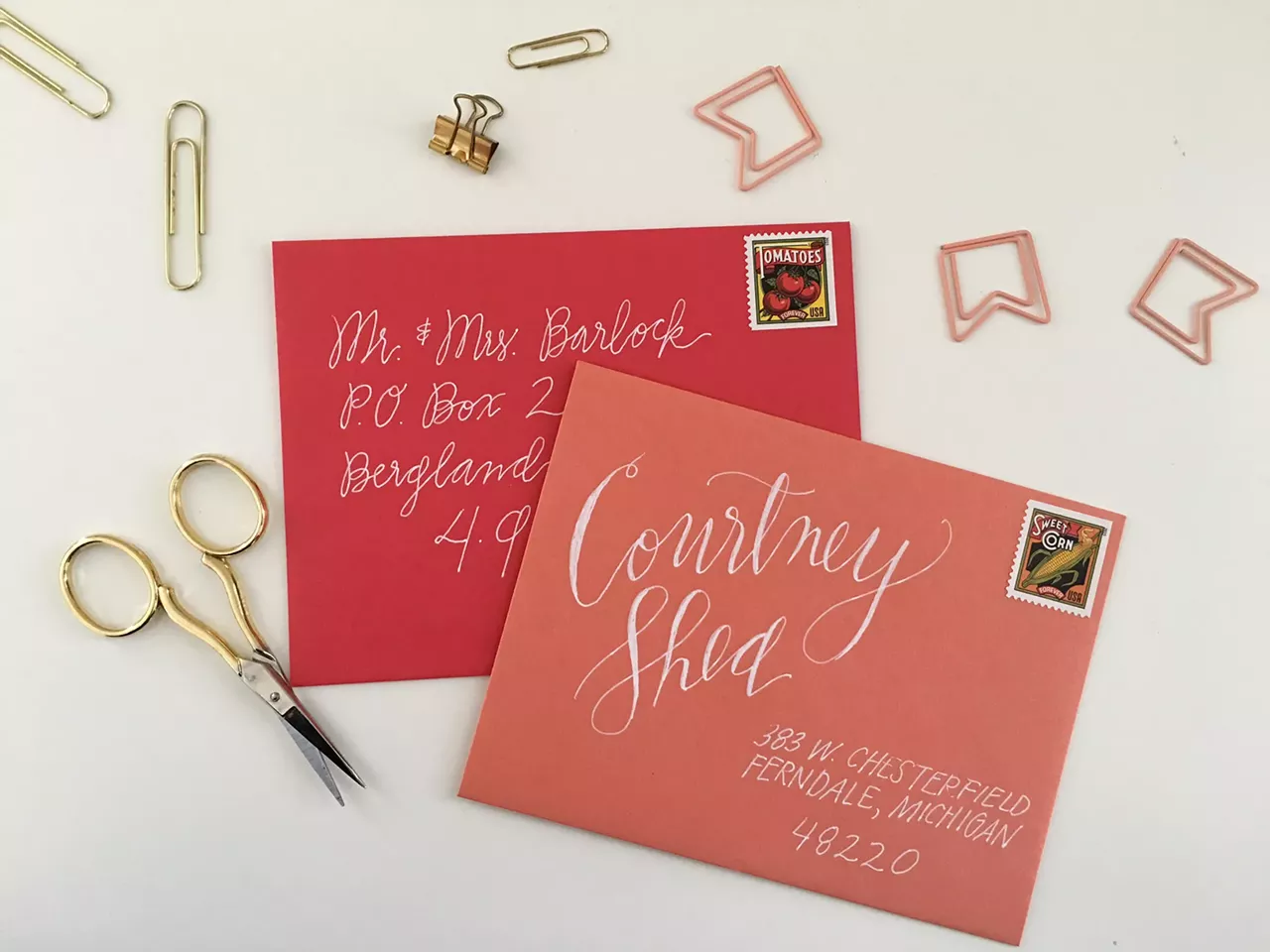Hazel + Dolly Omg, how amazing is this hand lettering? No way this invite is getting misplaced in your Junk Mail.