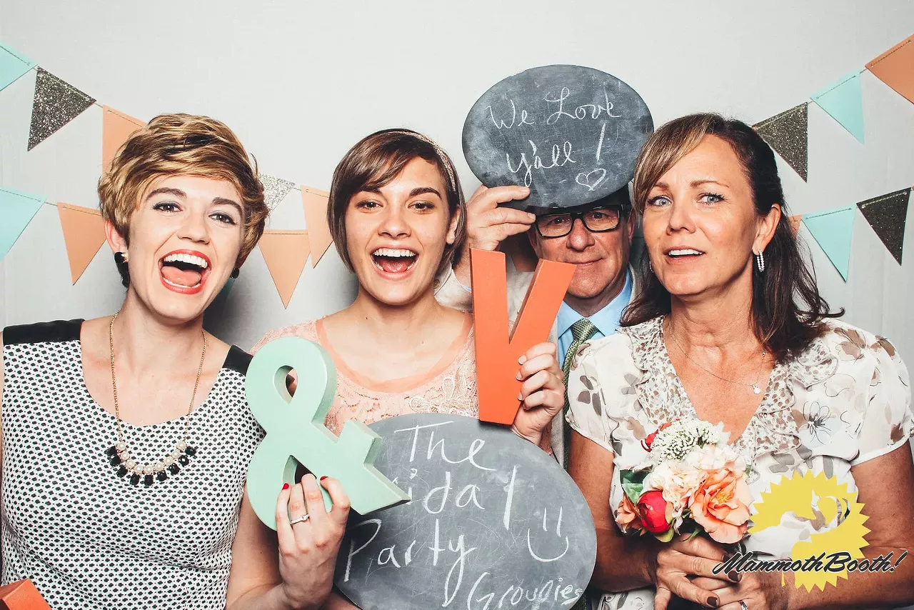 MammothBooth Ditch the cheesy props you see in so many wedding photo booths and opt for something that's as fun as you are.