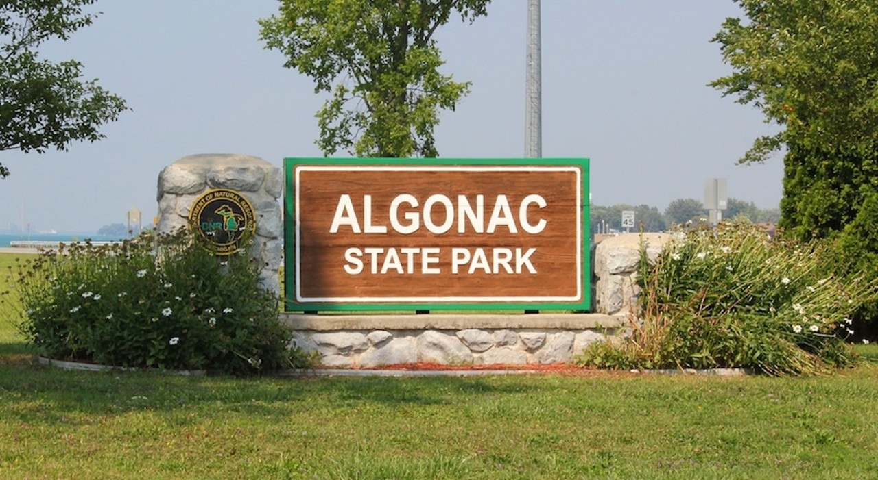 Algonac State Park 
8732 River Rd., Marine City; 810-765-5605; dnr.state.mi.us
Algonac State Park is a scenic drive that is a bit more about the destination than the drive &#151; though taking I-94 east for 55 miles ain&#146;t too shabby once you get past Harrison Township. (RIP to the Gibraltar man!) With 1,500 acres and a half-mile of St. Clair River frontage, Algonac State Park offers easily accessible habitats but is perhaps best known for watching international freighters along the river, which you can do from the safety of your own car. Date night, anyone?
Photo via Wikipedia Commons