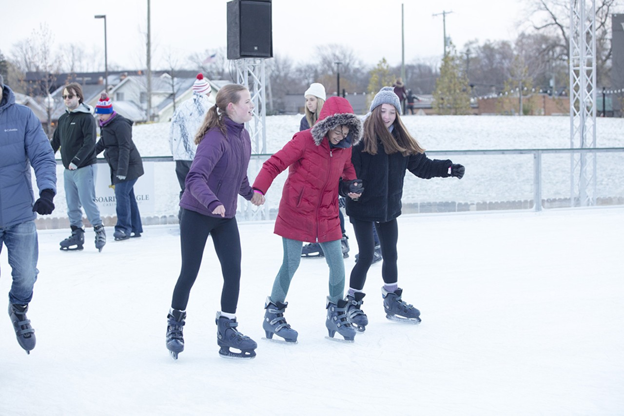 Head to Winter Blast 
No, a “winter blast” isn’t only what hits your face whenever you step outside these days. Downtown Detroit’s long-standing seasonal festival was moved to Royal Oak in 2021 due to what organizers blamed on “funding challenges,” and the wintry celebration returns to the suburb’s Centennial Commons (between Main and Troy Streets and 11 Mile Road and 3rd Street) from Friday, Feb. 17 through Sunday, Feb. 19. Guests can go ice-skating in an outdoor rink, learn to ski, or take a ride down the snow slide or zip line. There will also be ice sculptures, kid-friendly activities, live music, food trucks, and vendors, with warming zones and marshmallow roasting stations available. Admission is free and open to the public, and more information is available at winterblast.com. —Lee DeVito
Editor's note: The Winter Blast was originally slated for Friday, Feb. 3 through Saturday, Feb. 5. Organizers postponed the festival two weeks due to impending weather.