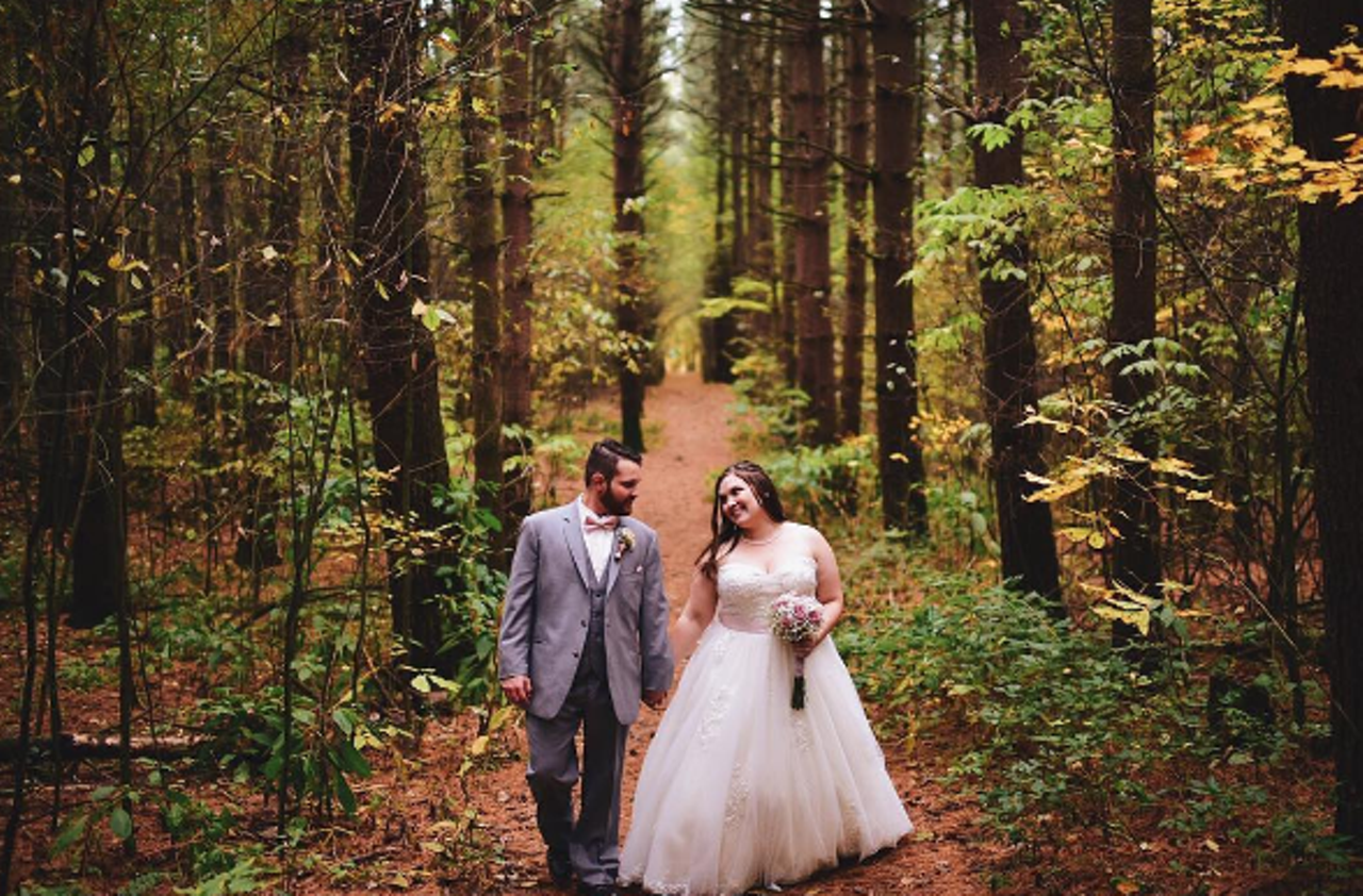 Woldumar Nature Center- This place is for the folks who are looking for a more rustic wedding venue. There are really cool cabins and a gorgeous wood pavilion that can seat up to 300 guests. 
5739 Old lansing Road, Lansing. Photo via Instagram user @_alyssawagner.