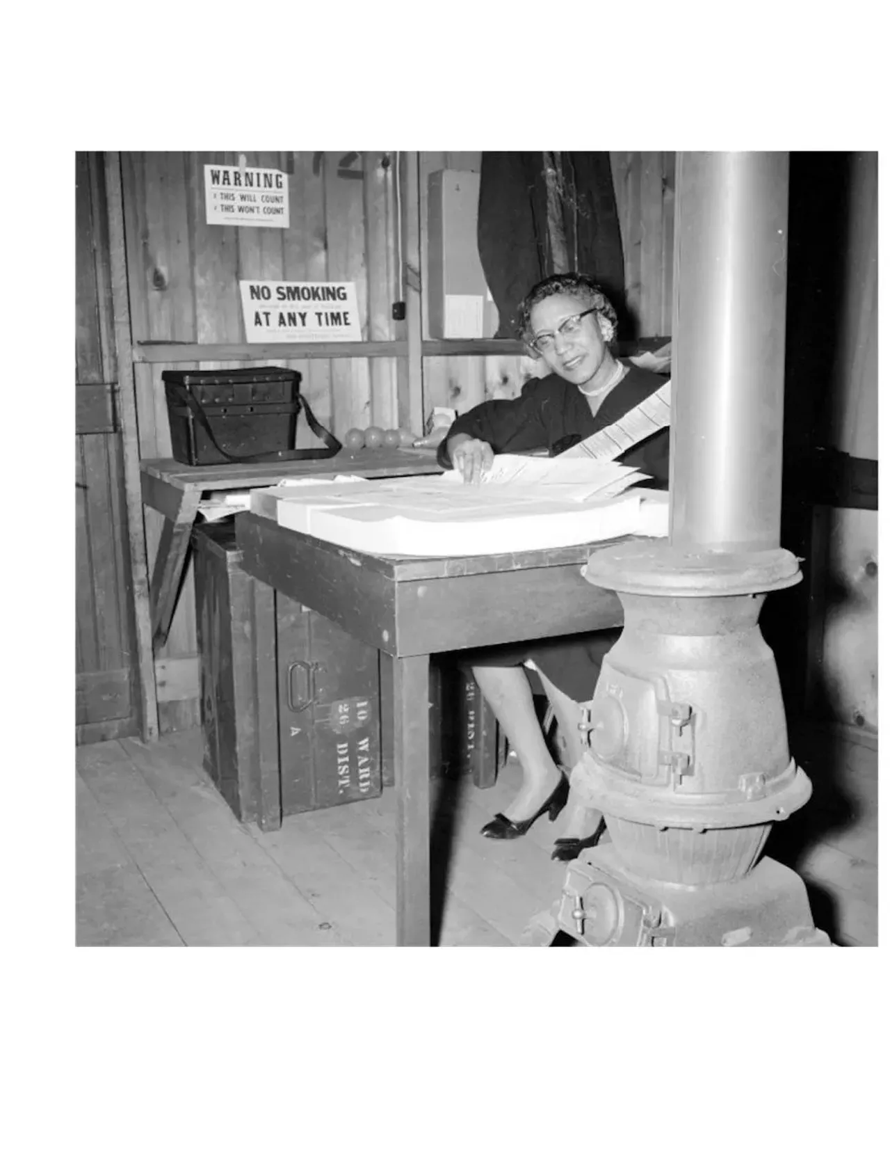 Crowds waiting to vote. (1959) All photos courtesy of Walter P. Reuther Library, Archives of Labor and Urban Affairs, Wayne State University