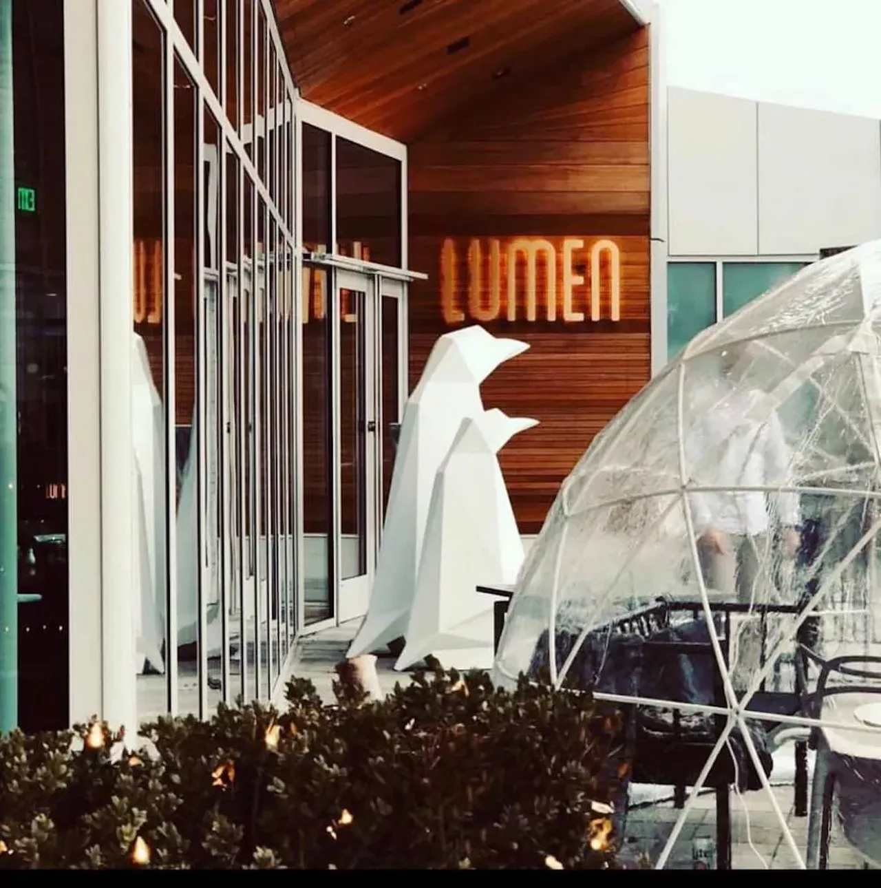 Lumen 1903 Grand River Ave., Detroit; 313-626-5005; lumendetroit.com Even a high-end downtown eatery like Lumen can&#146;t resist the charm and thoughtful design of the igloo, winter dining&#146;s newest best friend. Igloos must be reserved in advance and cost $30 per person as a deposit and a $300 food/drink minimum, which isn&#146;t hard to do when you go ham on crab cakes, mussels, pork chops, Wagyu short ribs, and a $275 bottles of wine &#151; we&#146;re looking at you Crown Point 2016! Photo via Lumen Detroit/Facebook