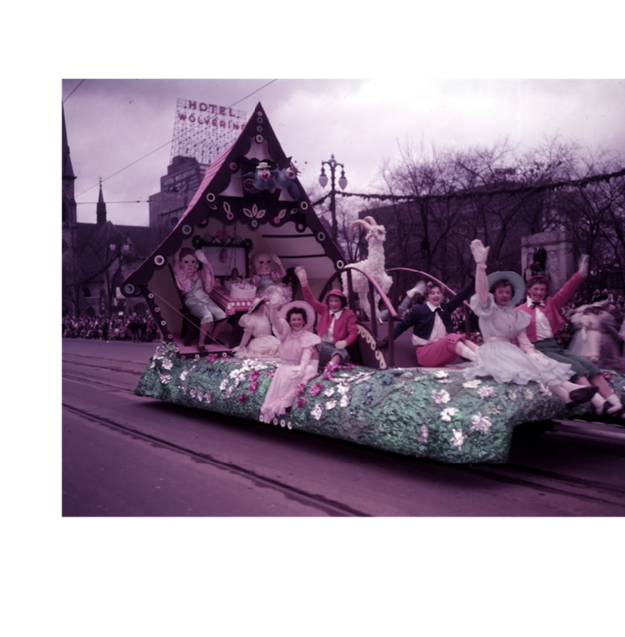 Christmas parade. (1953) All photos courtesy of Walter P. Reuther Library, Archives of Labor and Urban Affairs, Wayne State University