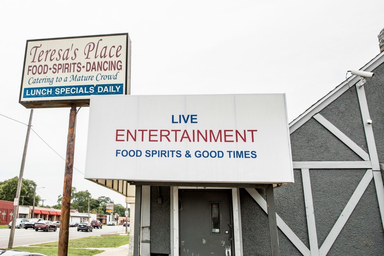 Teresa's Place is on 6 Mile and Schaffer, surrounded by a ton of business' which is why it attracts so many people.  It's a perfect place to go after work relax.  Teresa's has a close knit community, many who have been going there since their opening in 1999.