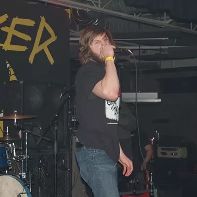 Drew Podgorski of Size Queen, watching the A-Gang
