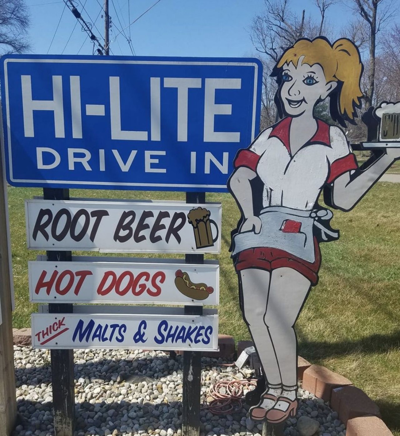 Hi Lite Drive-In  
1005 E Michigan Ave, Marshall; 269-781-8848
The super long burger and hot dog menus, the sloppy joe&#146;s, and the chicken dinner all look nice, but how about that dessert menu? You couldn&#146;t be blamed for skipping straight to the classic '50&#146;s-era diner&#146;s malt and homemade root beer float offerings.
Photo via Facebook  