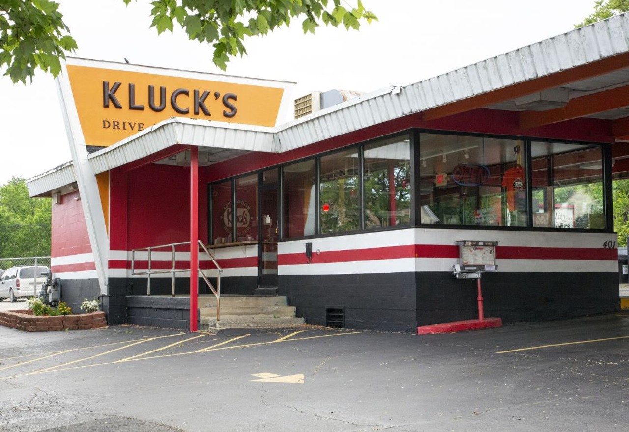 Kluck&#146;s Drive-In 
401 E. Michigan Ave., Ypsilanti; 734-485-0994
The Ypsilanti coney dog and root beer parlor sends carhops to take your order for hot dogs, coney dogs, grilled cheeses, burgers, fries, and all the other drive-in diner fare for which Kluck&#146;s &#151; and Ypsilanti &#151; are known. Owners Joanna and Chae Chang bought Kluck&#146;s 15 years ago and have kept it running through thick and thin. The couple also operates another well-loved Ypsi curbside service restaurant, Roy&#146;s Squeeze Inn.
Photo by Kate de Fuccio