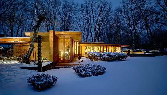 Melvyn Maxwell & Sara Smith House; Frank Lloyd Wright, 1949; Bloomfield Hills.