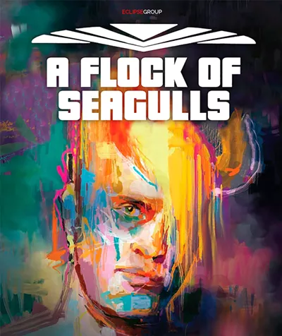 Image: A FLOCK OF SEAGULLS wsg Dr. DeLorean and the Space Invaders