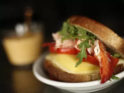 Lobster grilled cheese from Majestic Caf&eacute; in Detroit.