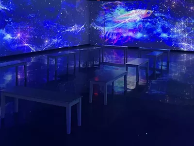 The gallery will have rotating exhibits including an underwater theme.