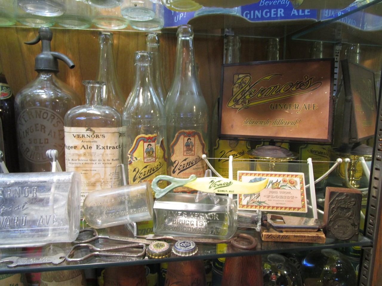 Of course, much of Wunderlich's collection consists of bottles, some of them very old, as well as bottle openers, even the occasional letter opener.