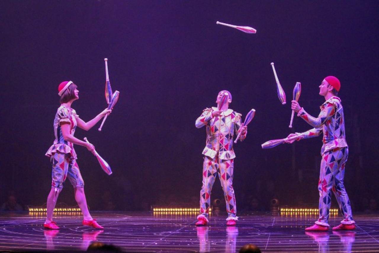All of the amazing stunts we saw at the Cirque do Soleil 'Corteo' performance at Little Caesars Arena