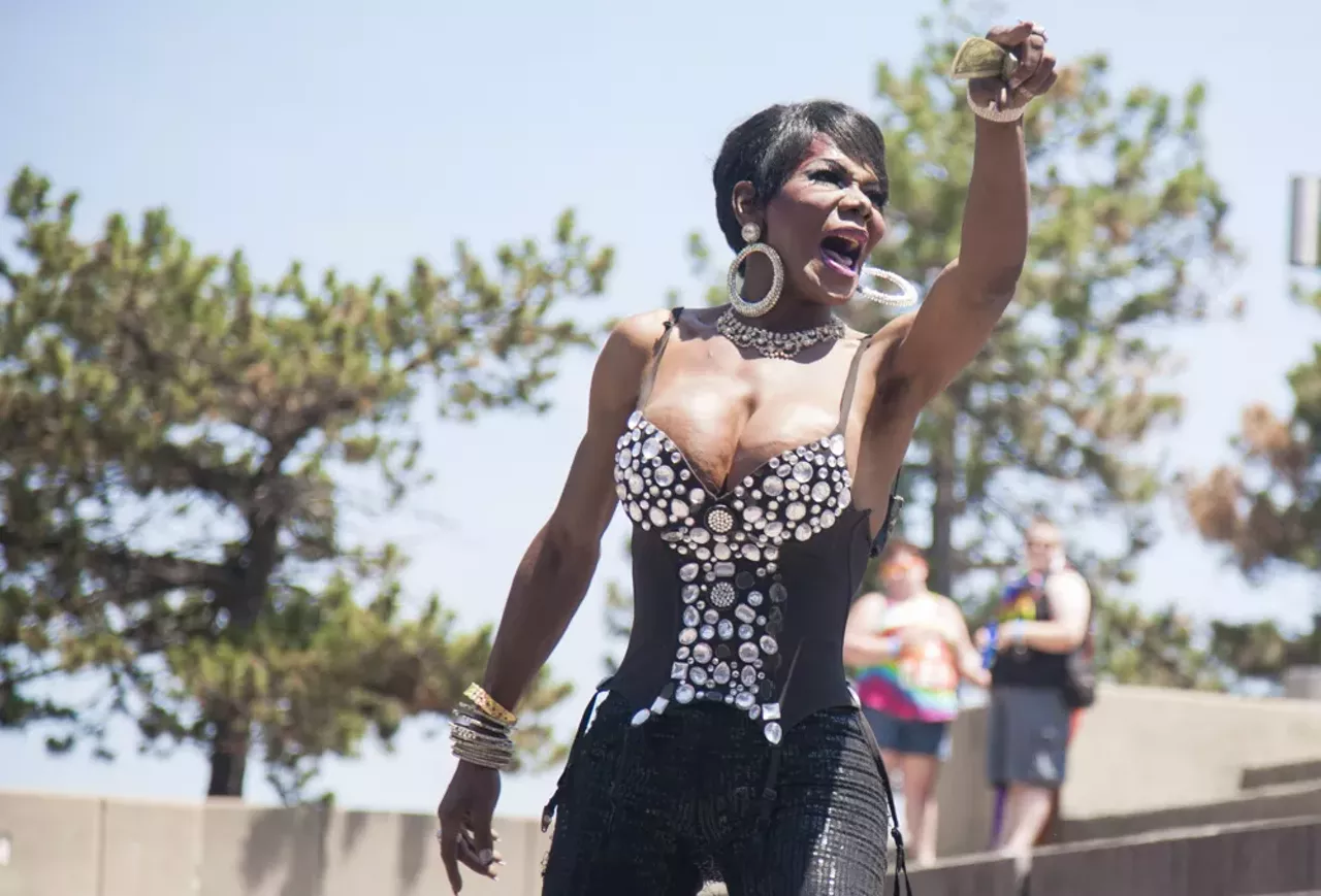 Image: All of the beautiful people we saw at Motor City Pride