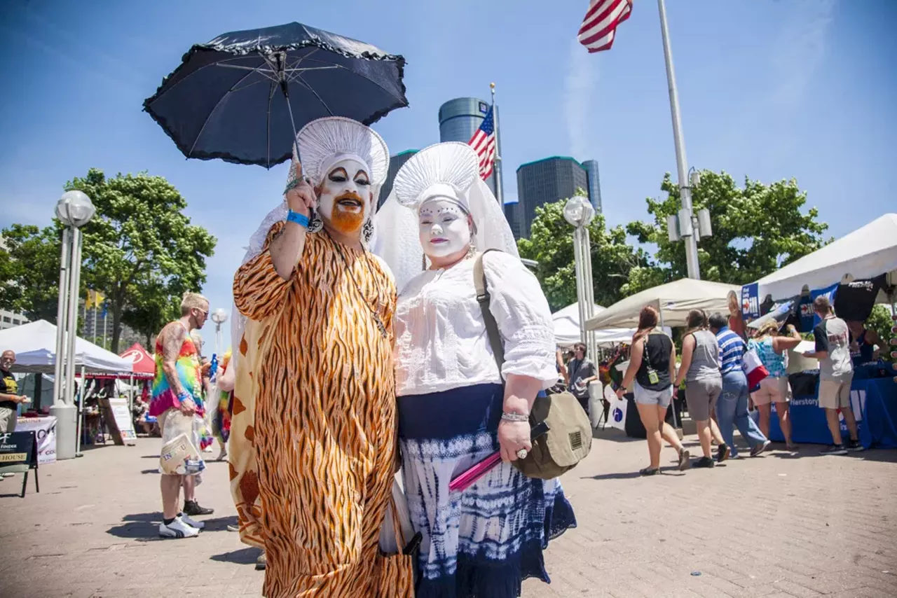 Image: All of the beautiful people we saw at Motor City Pride
