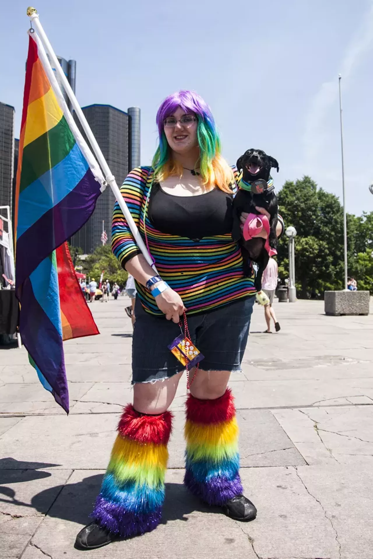 Image: All of the beautiful people we saw at Motor City Pride