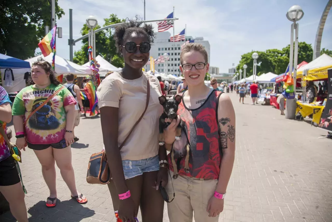 Image: All of the beautiful people we saw at Motor City Pride