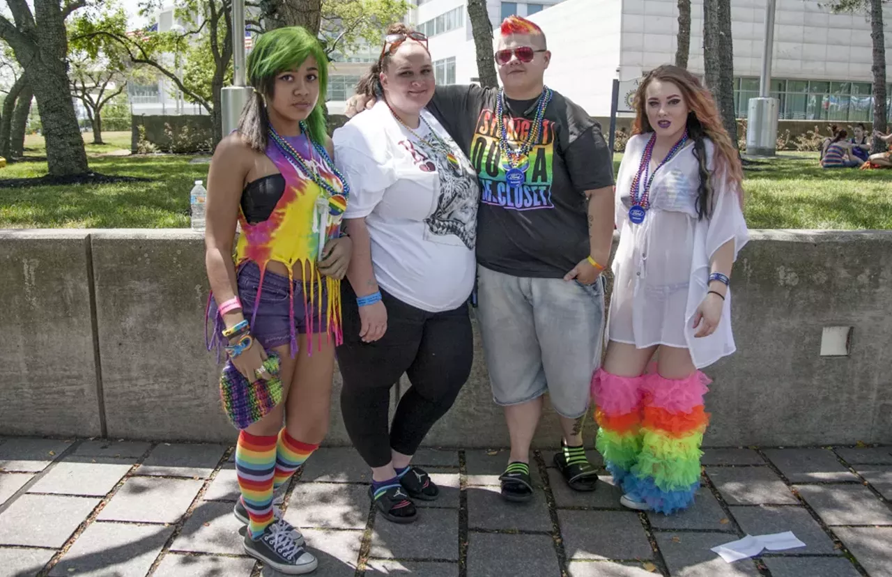 Image: All of the beautiful people we saw at Motor City Pride