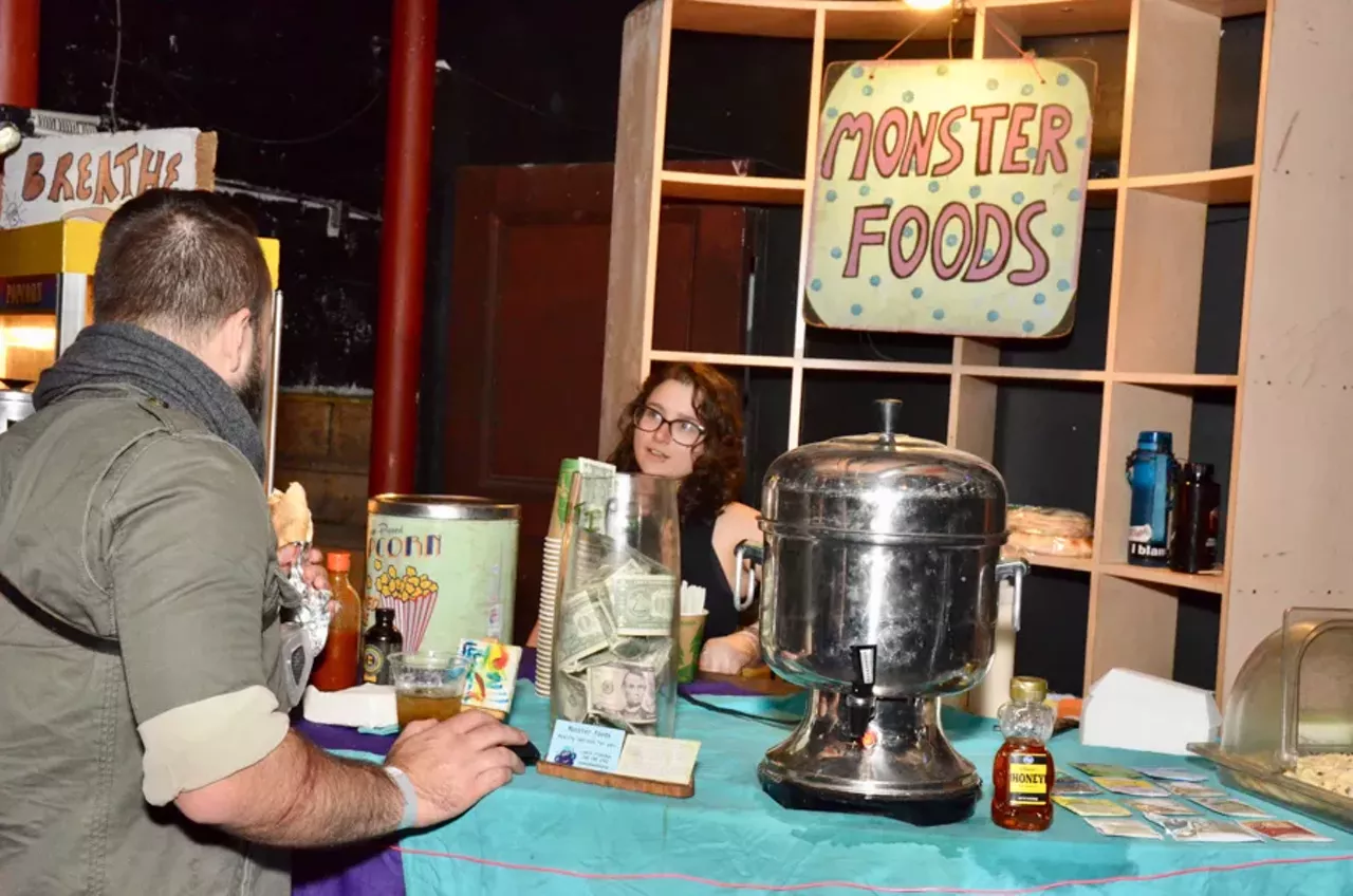 Image: All the apocalyptic cosplayers we saw at the 'Mad Max'-themed party at Tangent Gallery