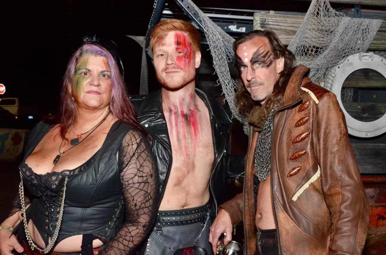 Image: All the apocalyptic cosplayers we saw at the 'Mad Max'-themed party at Tangent Gallery