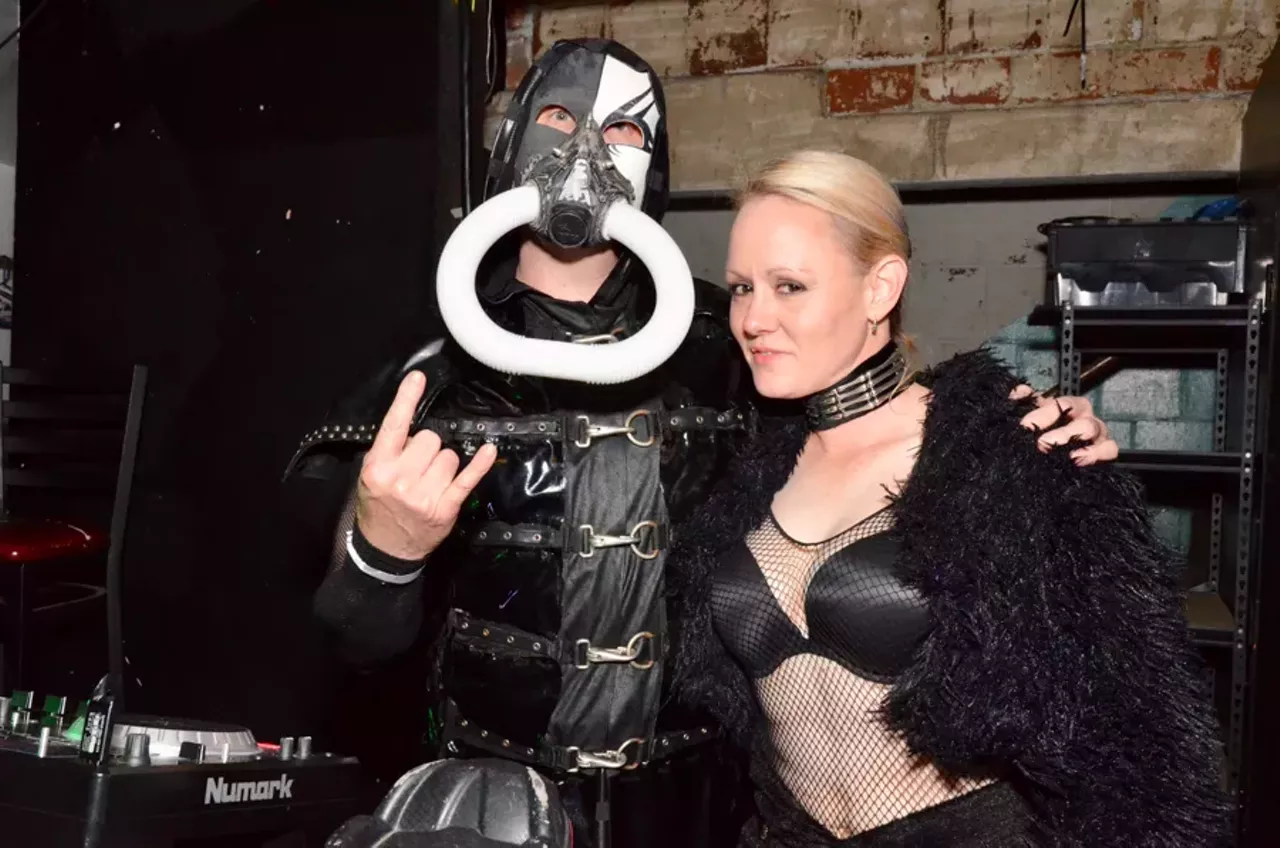 Image: All the apocalyptic cosplayers we saw at the 'Mad Max'-themed party at Tangent Gallery