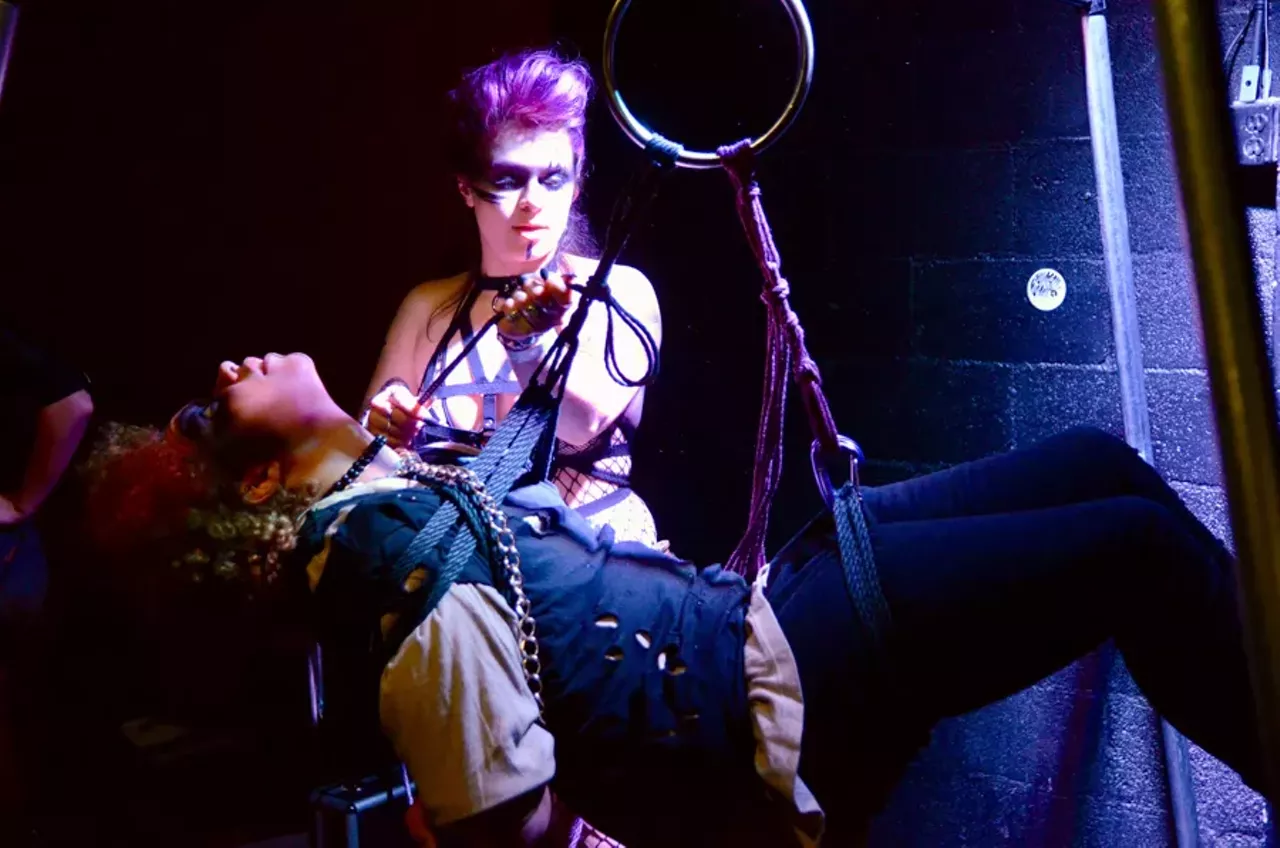 Image: All the apocalyptic cosplayers we saw at the 'Mad Max'-themed party at Tangent Gallery