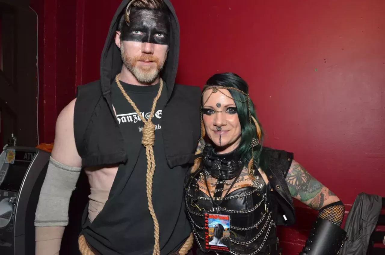 Image: All the apocalyptic cosplayers we saw at the 'Mad Max'-themed party at Tangent Gallery