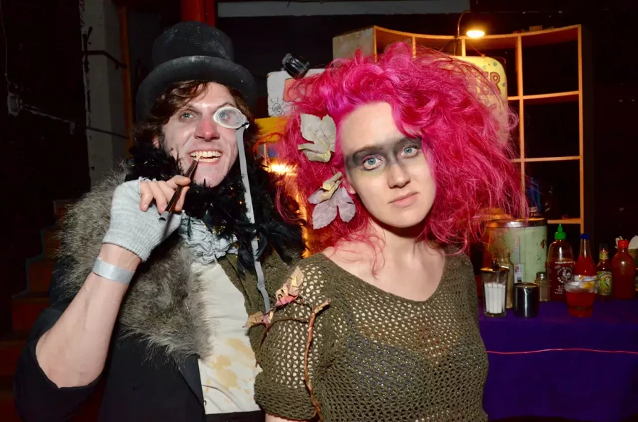 Image: All the apocalyptic cosplayers we saw at the 'Mad Max'-themed party at Tangent Gallery