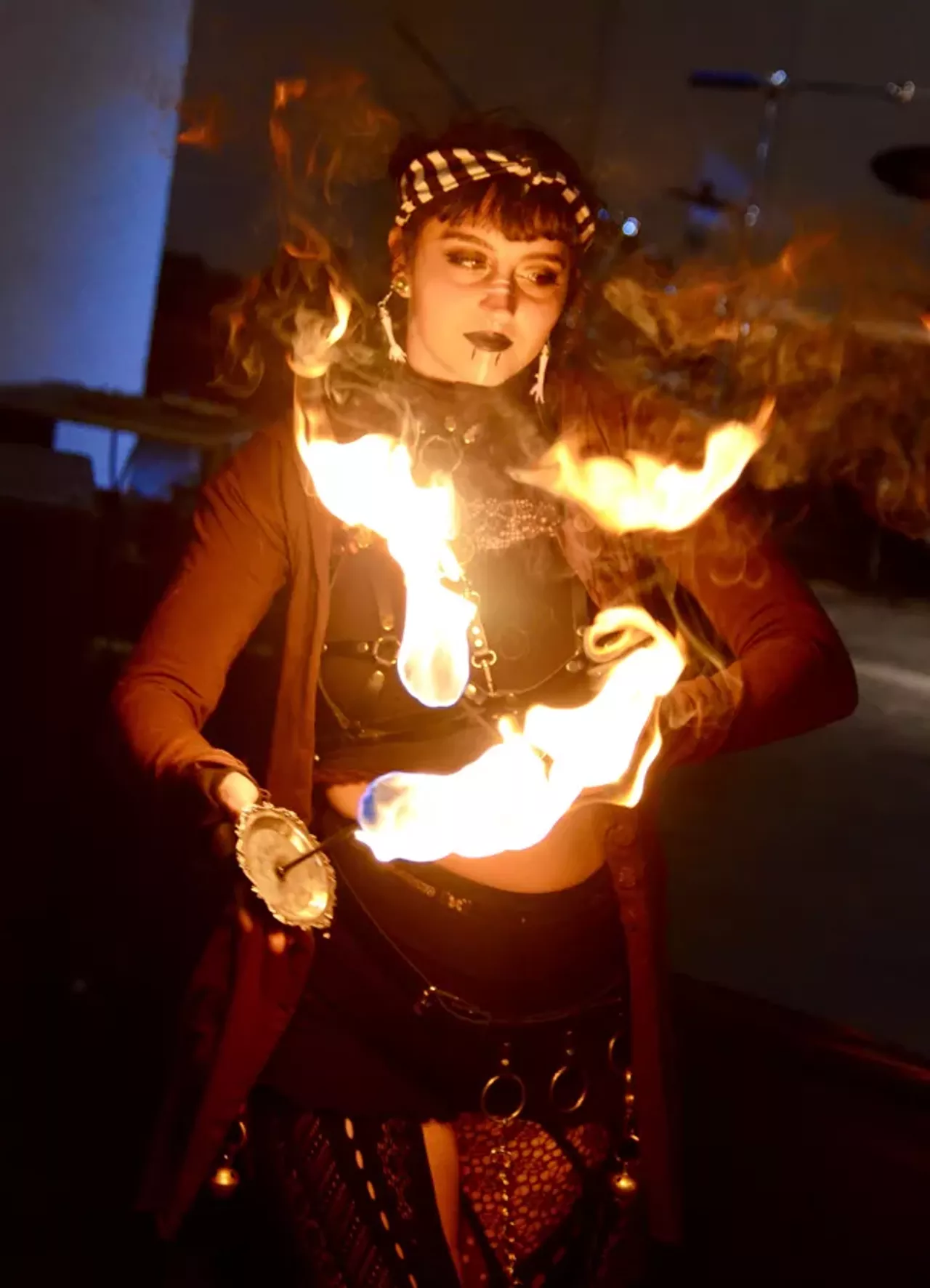 Image: All the apocalyptic cosplayers we saw at the 'Mad Max'-themed party at Tangent Gallery