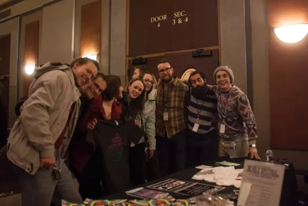 Image: All the beautiful folks we saw at night one of the Ann Arbor Folk Festival