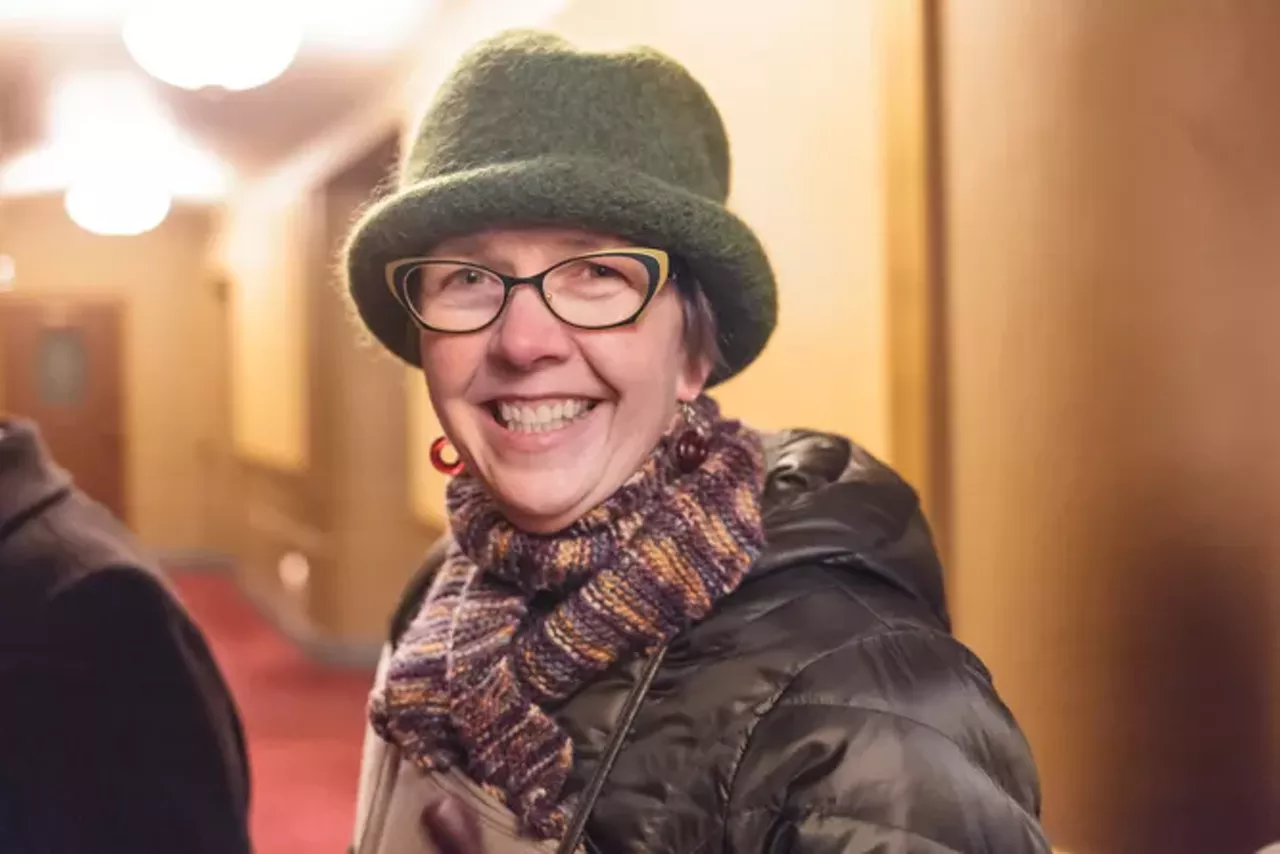 Image: All the beautiful folks we saw at night one of the Ann Arbor Folk Festival