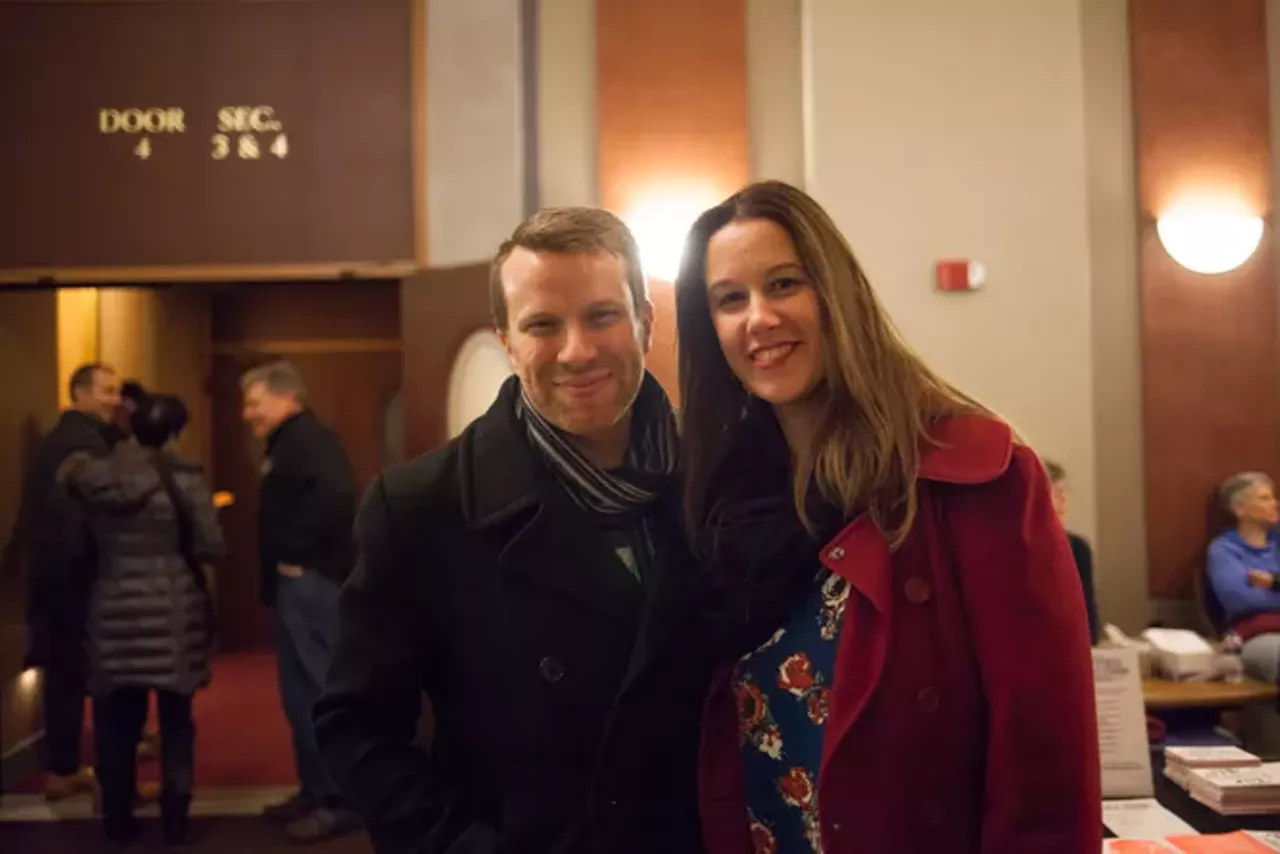 Image: All the beautiful folks we saw at night one of the Ann Arbor Folk Festival