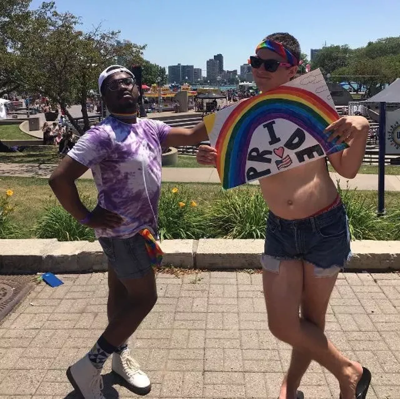 Image: All the beautiful people we saw at Motor City Pride