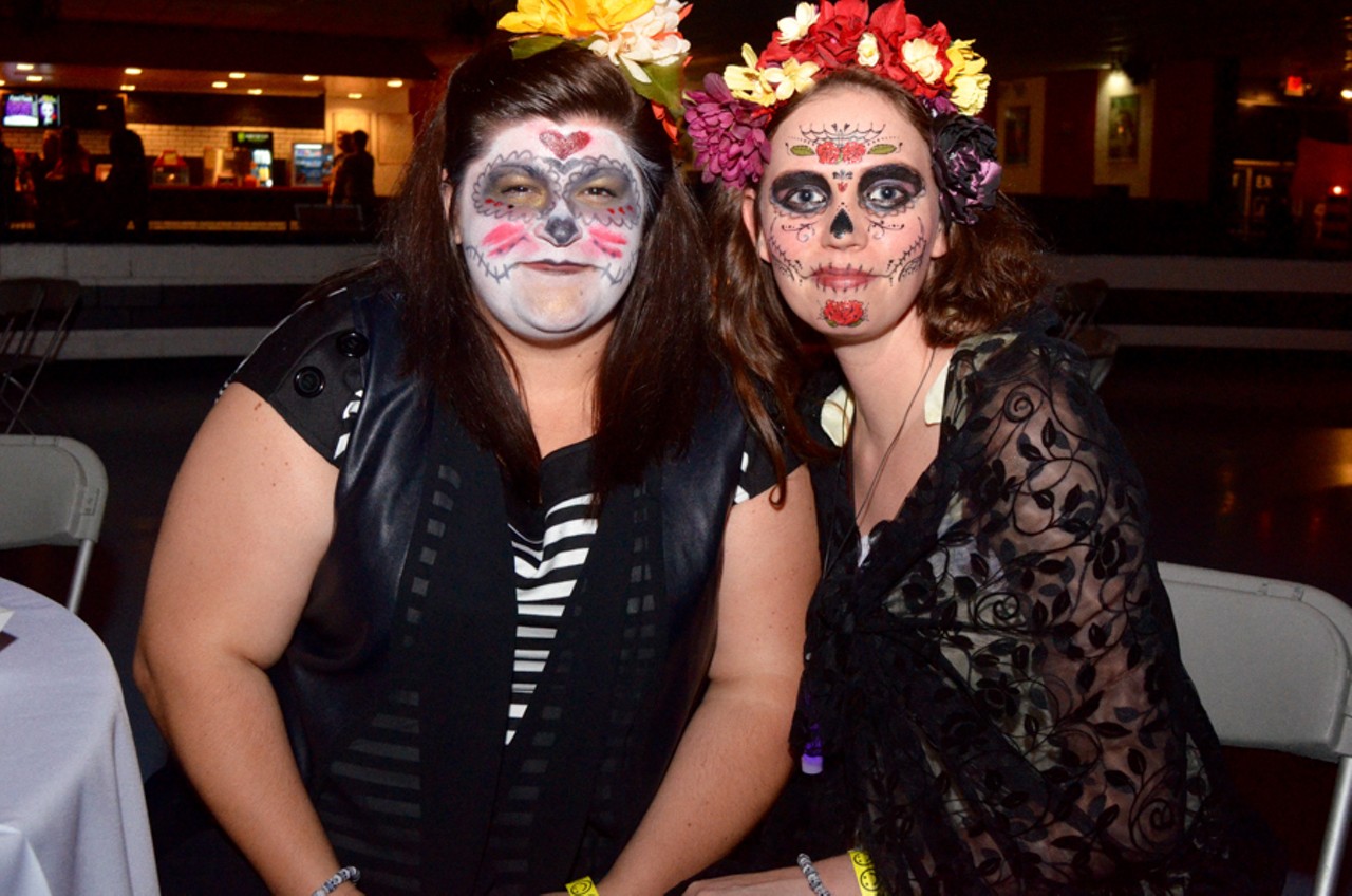 All the beautiful people we saw at the Day of the Dead Kickoff @ Skateland West