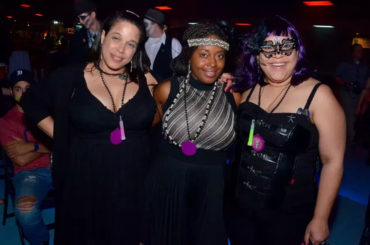 Image: All the beautiful people we saw at the Day of the Dead Kickoff @ Skateland West