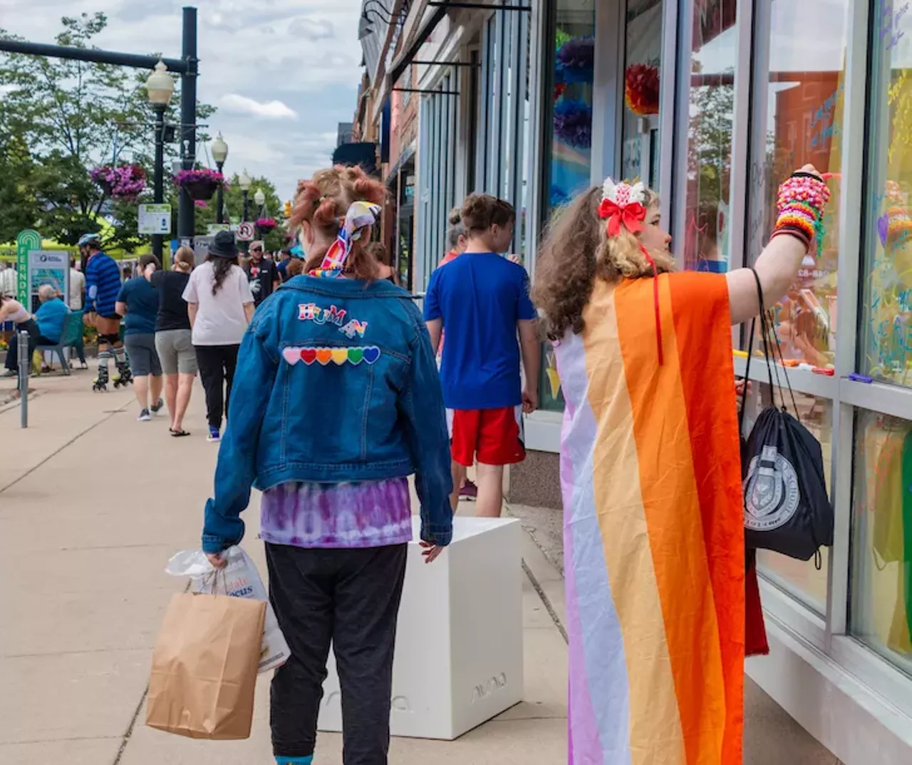 Image: All the beautiful people we saw celebrating at Ferndale Pride