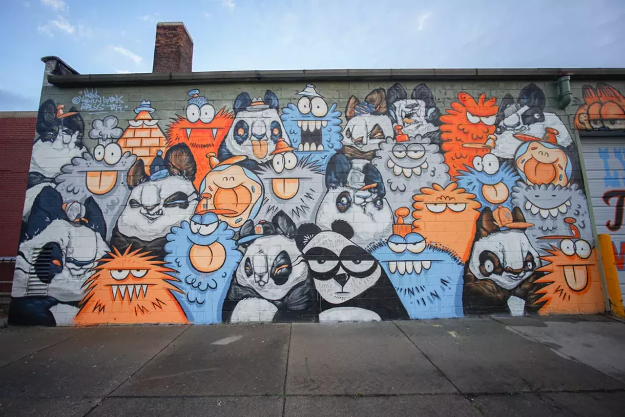 Image: All the completed murals from Murals in the Market 2017