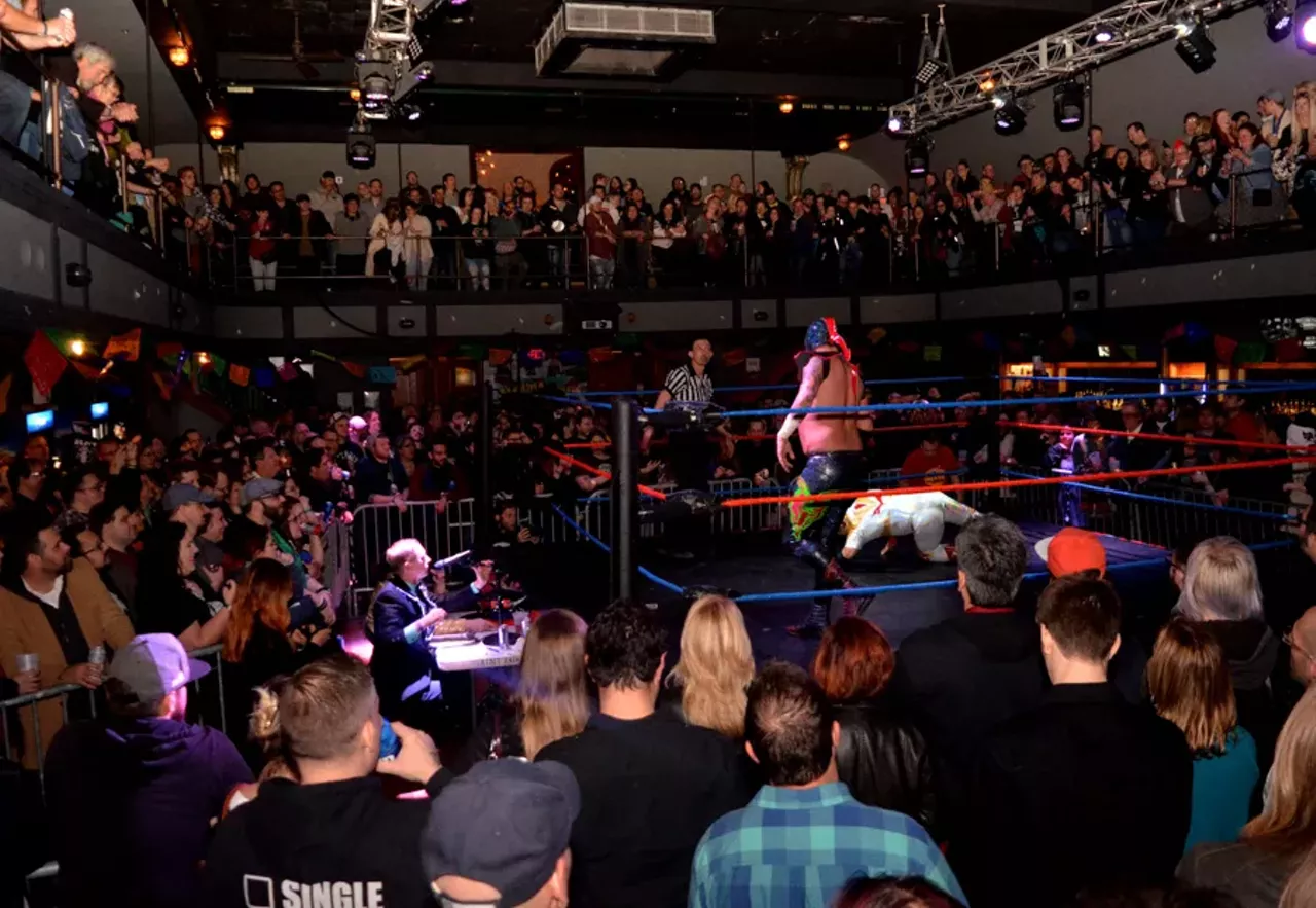 Image: All the crazy people we saw at Ooh La La Lucha @ St. Andrews Hall