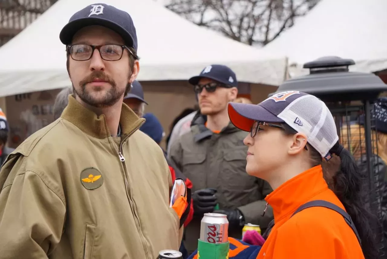 Image: All the Detroit Tigers fans we saw at Opening Day