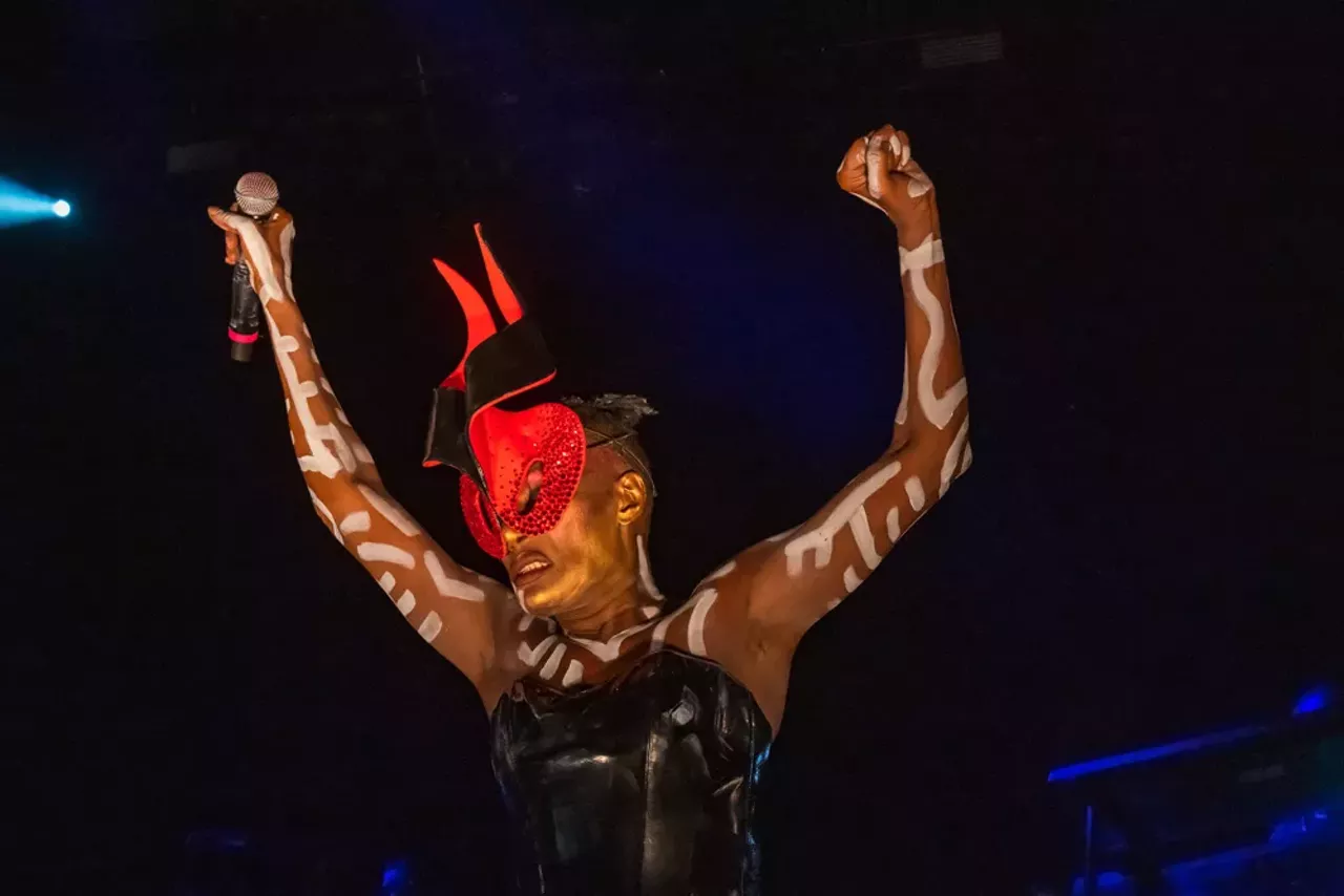 Image: All the fierce looks served at Grace Jones' show at Detroit's Masonic Temple