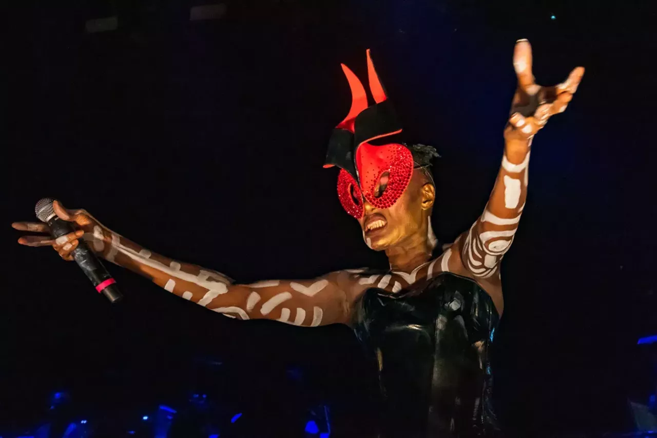 Image: All the fierce looks served at Grace Jones' show at Detroit's Masonic Temple