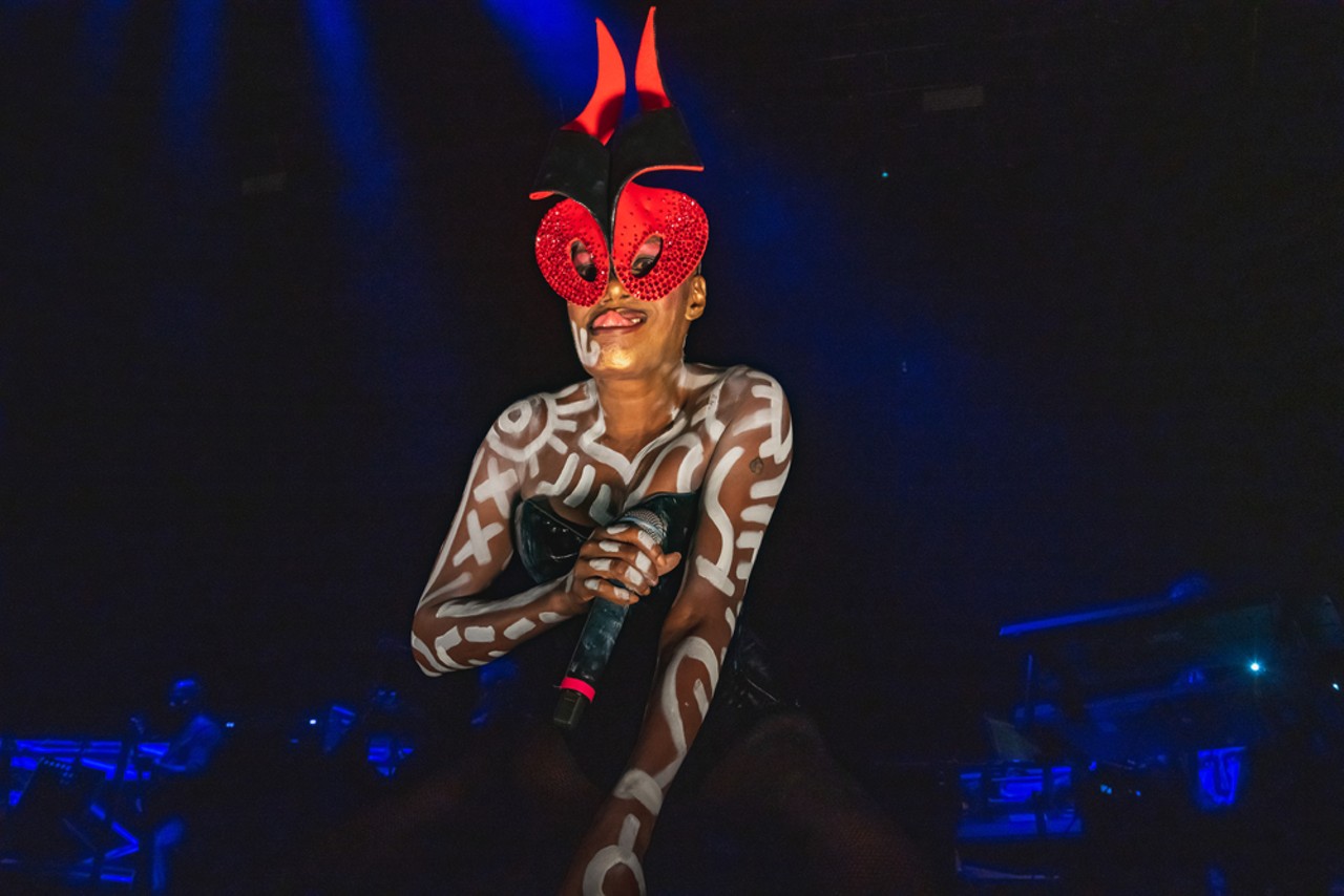 All the fierce looks served at Grace Jones' show at Detroit's Masonic Temple