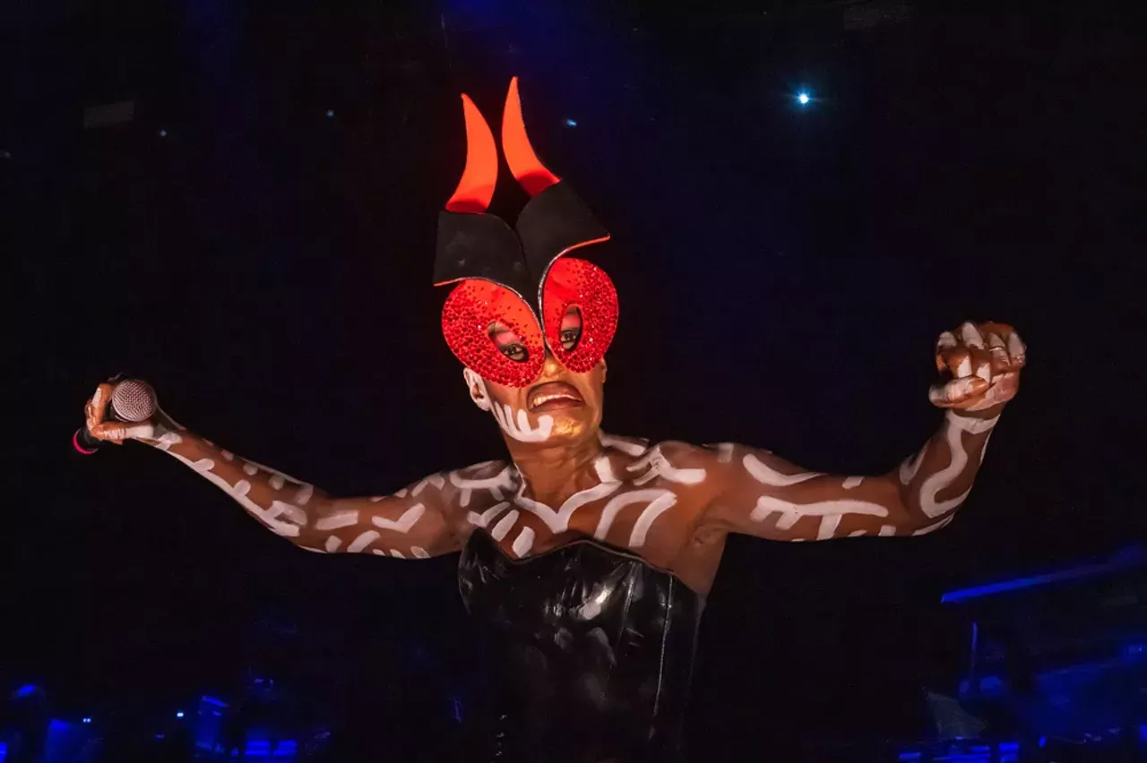 Image: All the fierce looks served at Grace Jones' show at Detroit's Masonic Temple