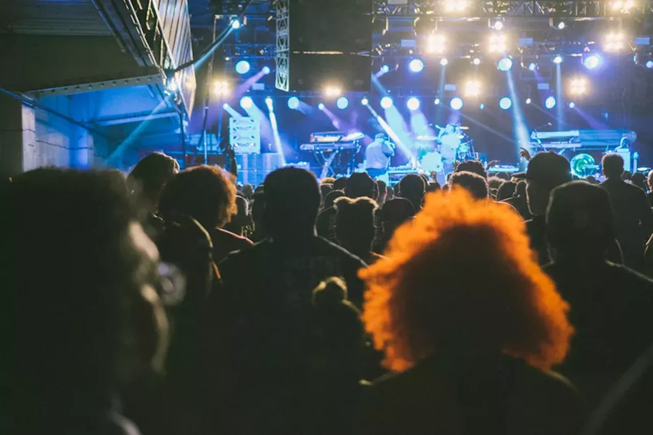 Image: All the funky people we saw at the Roots and Slum Village at the Russell Industrial Center