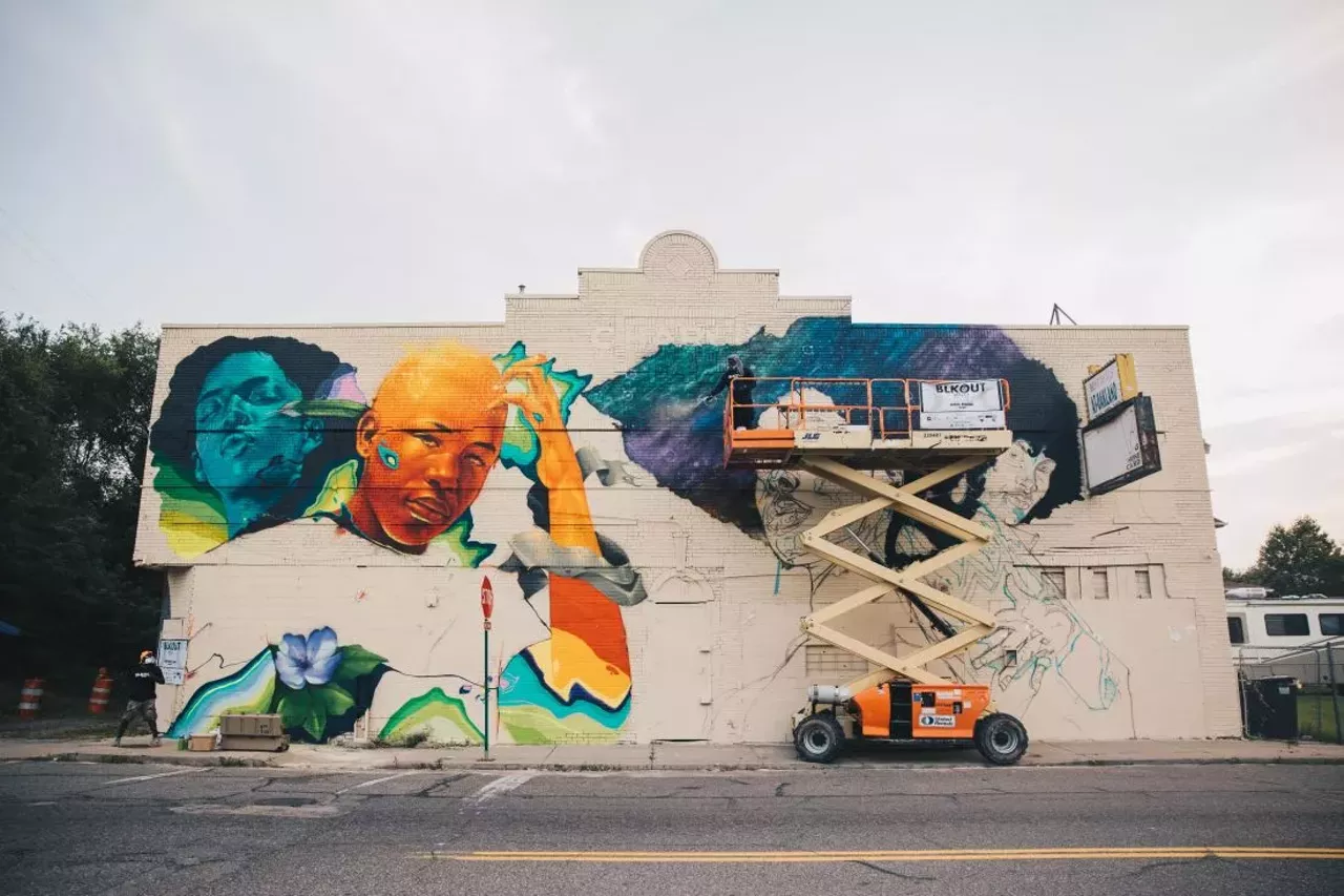 Image: All the mural magic we saw at Detroit's inaugural BLKOUT Walls mural festival